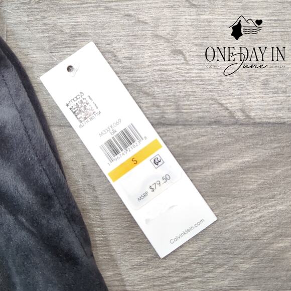 Calvin Klein Velour Wide Leg Pull On Pants Size S - Picture 2 of 6